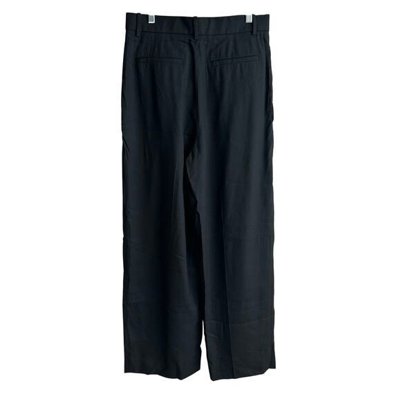 Banana Republic Lena Wide Leg Linen Blend Pant Black 8 629205 - Picture 6 of 12